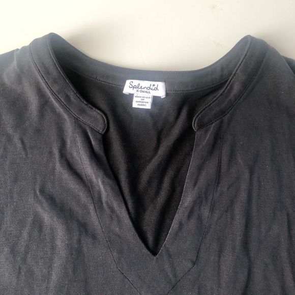 SPLENDID V-Neck Long Sleeve Tee  XS - Picture 4 of 9